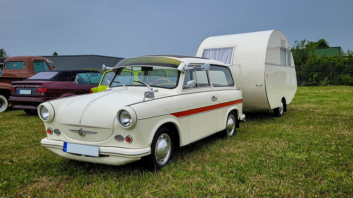Trabant mit Wohnwagen - 21. Oldtimertreffen Klipphausen (06.2025)